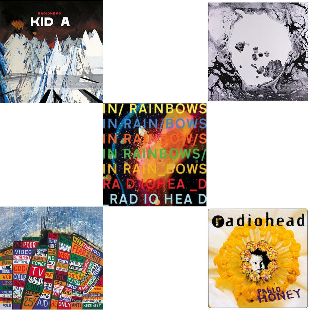 In Rainbows (180G) & Pablo Honey (180G) & Kid A (2LP/180G) & Hail To The Thief (2LP/45 RPM/180G) & Moon Shaped Pool (Foil Gatefold Cover)