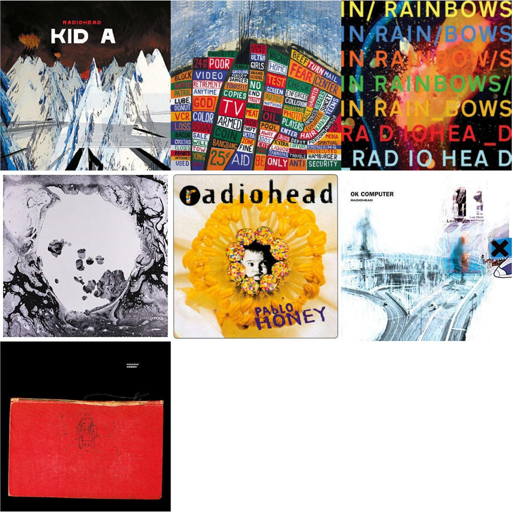 Radiohead - In Rainbows (180G) & Pablo Honey (180G) & Ok Computer (2LP/180G) & Kid A (2LP/180G) & Amnesiac (2LP/180G) & Hail To The Thief (2LP/45 RPM/180G) & Moon Shaped Pool (Foil Gatefold Cover)