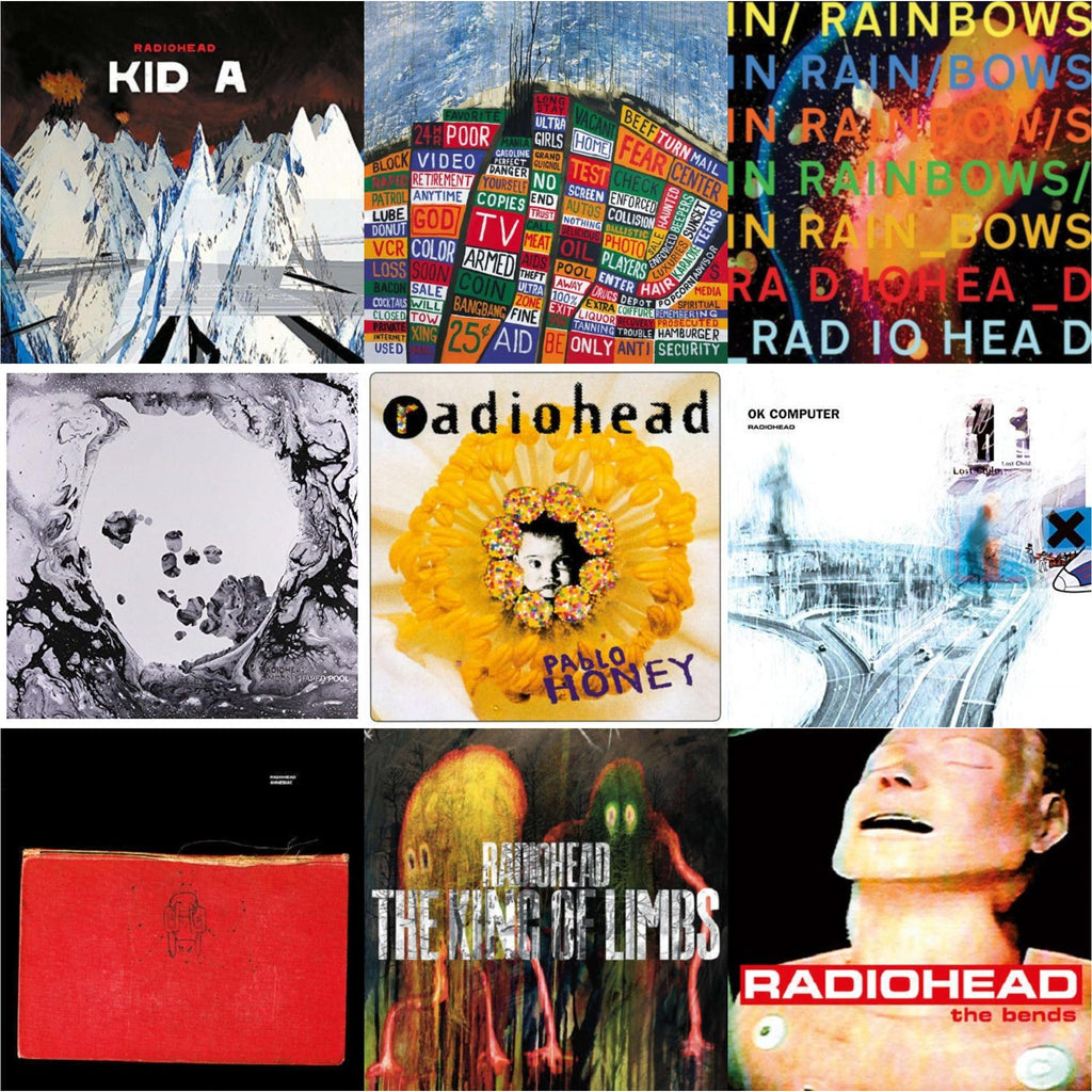 Radiohead - In Rainbows (180G) & Pablo Honey (180G) & Bends (180G) & Ok Computer (2LP/180G) & Kid A (2LP/180G) & Amnesiac (2LP/180G) & Hail To The Thief (2LP/45 RPM/180G) & King Of Limbs (180G) & Moon Shaped Pool (Foil Gatefold Cover)