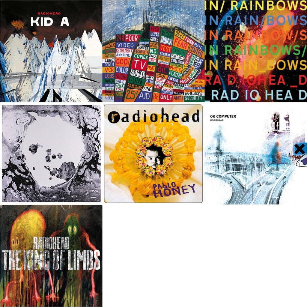 In Rainbows (180G) & Pablo Honey (180G) & Ok Computer (2LP/180G) & Kid A (2LP/180G) & Hail To The Thief (2LP/45 RPM/180G) & King Of Limbs (180G) & Moon Shaped Pool (Foil Gatefold Cover)