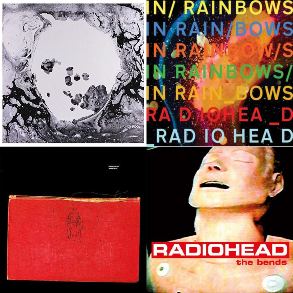 In Rainbows (180G) & Bends (180G) & Amnesiac (2LP/180G) & Moon Shaped Pool (Foil Gatefold Cover)