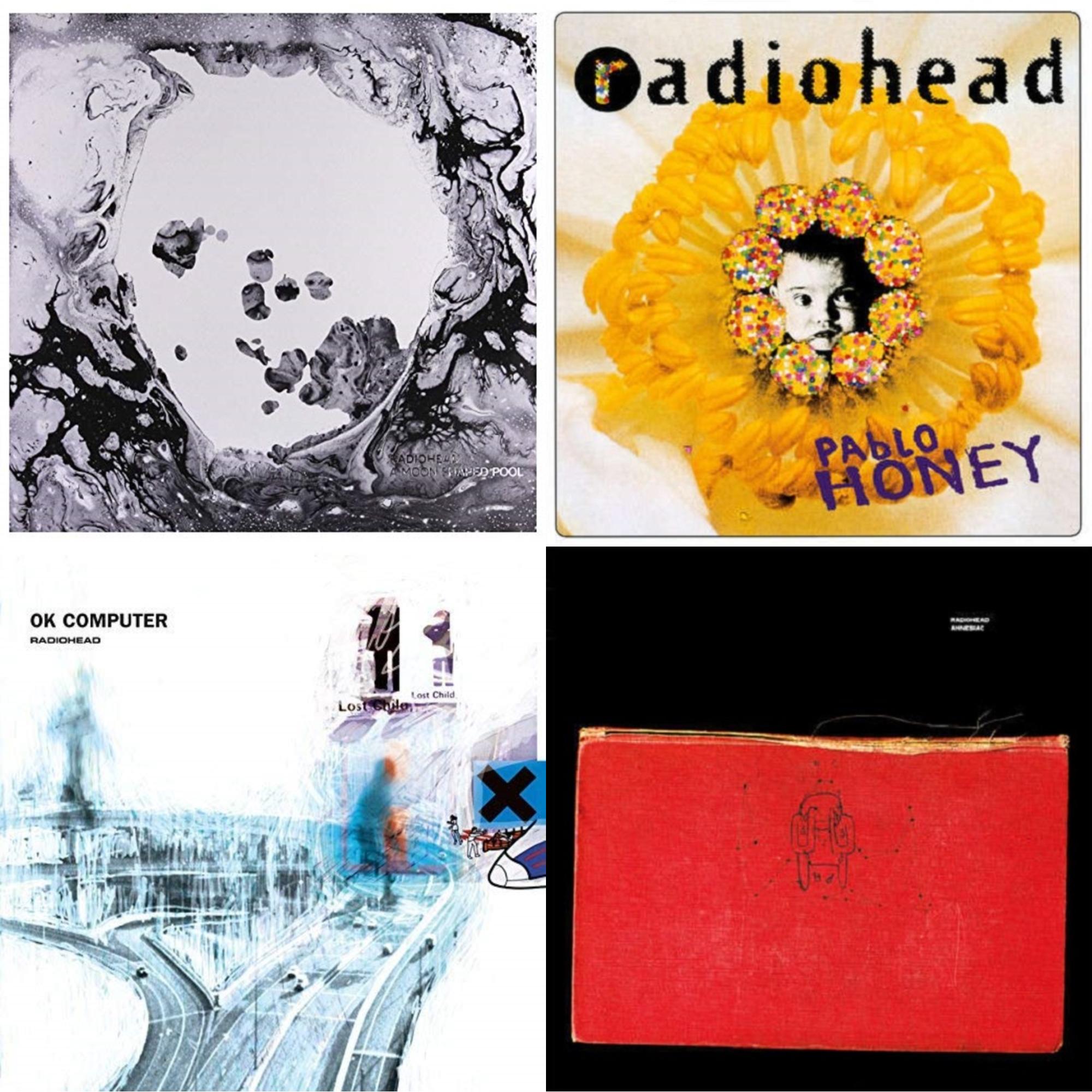 Pablo Honey (180G) & Ok Computer (2LP/180G) & Amnesiac (2LP/180G) & Moon Shaped Pool (Foil Gatefold Cover)
