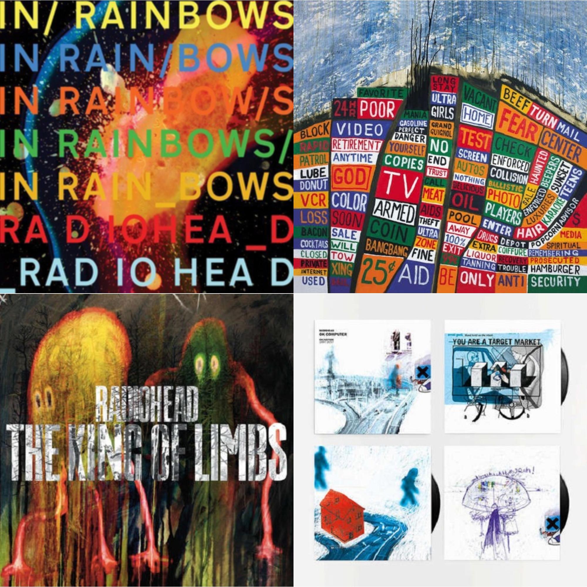 In Rainbows (180G) & Hail To The Thief (2LP/45 RPM/180G) & King Of Limbs (180G) & Ok Computer Oknotok (3LP/180G)