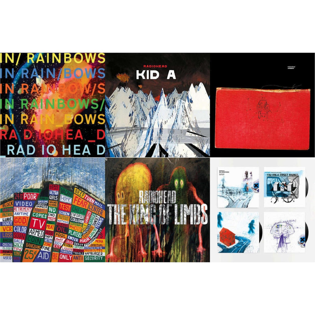 In Rainbows (180G) & Kid A (2LP/180G) & Amnesiac (2LP/180G) & Hail To The Thief (2LP/45 RPM/180G) & King Of Limbs (180G) & Ok Computer Oknotok (3LP/180G)