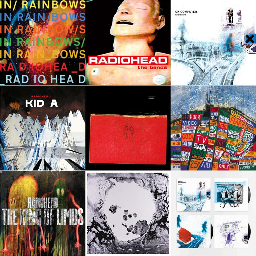 In Rainbows (180G) & Bends (180G) & Ok Computer (2LP/180G) & Kid A (2LP/180G) & Amnesiac (2LP/180G) & Hail To The Thief (2LP/45 RPM/180G) & King Of Limbs (180G) & Moon Shaped Pool (Foil Gatefold Cover) & Ok Computer Oknotok (3LP/180G)