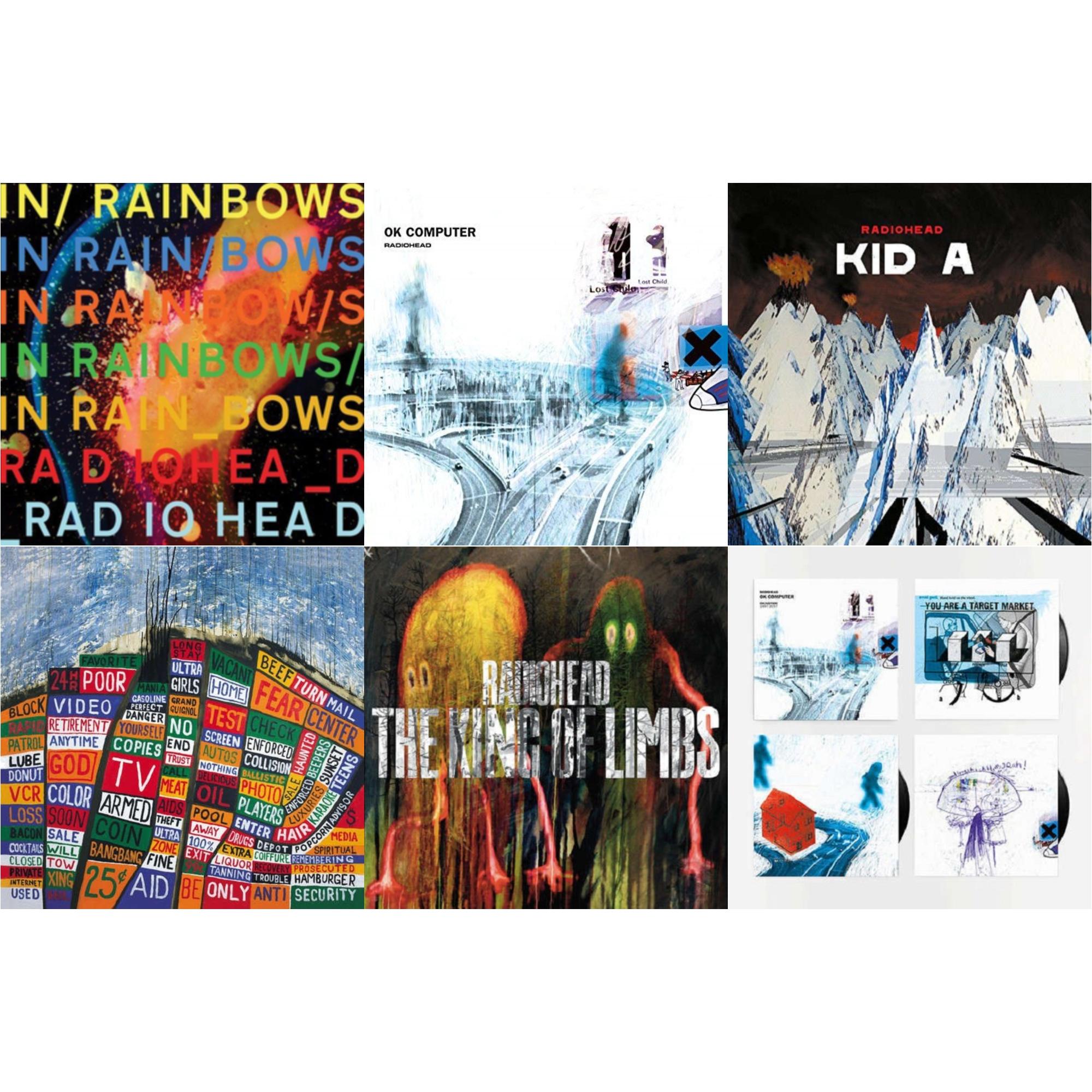 In Rainbows (180G) & Ok Computer (2LP/180G) & Kid A (2LP/180G) & Hail To The Thief (2LP/45 RPM/180G) & King Of Limbs (180G) & Ok Computer Oknotok (3LP/180G)