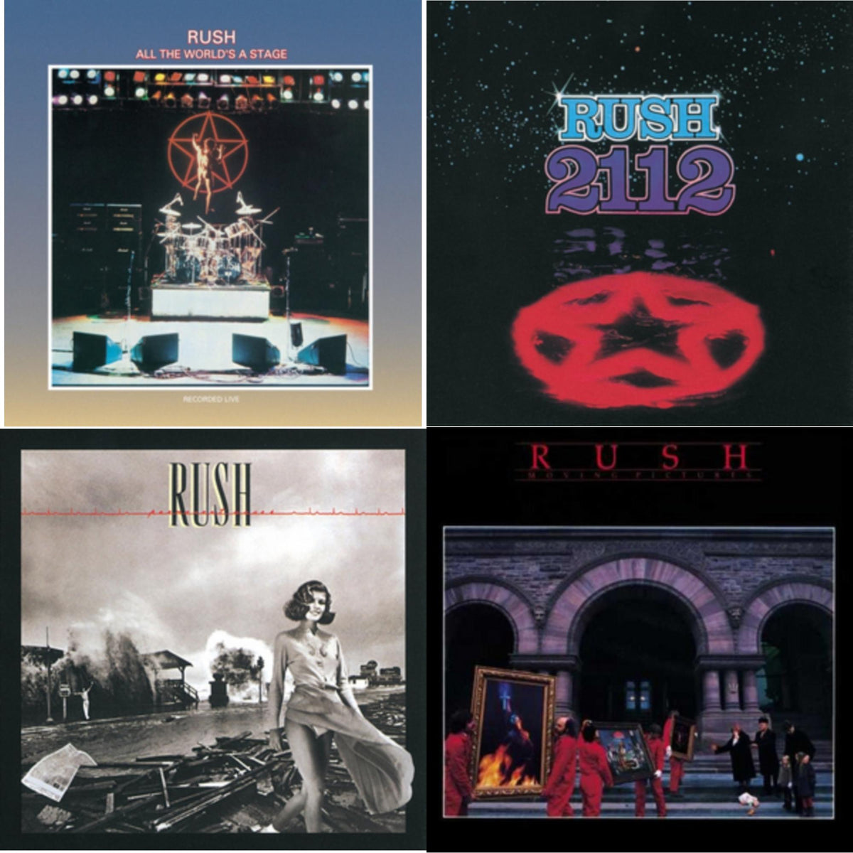All The World's A Stage (180G) & 2112 (180G) & Permanent Waves (180G) & Moving Pictures (180G LP Vinyl/Dl Card)