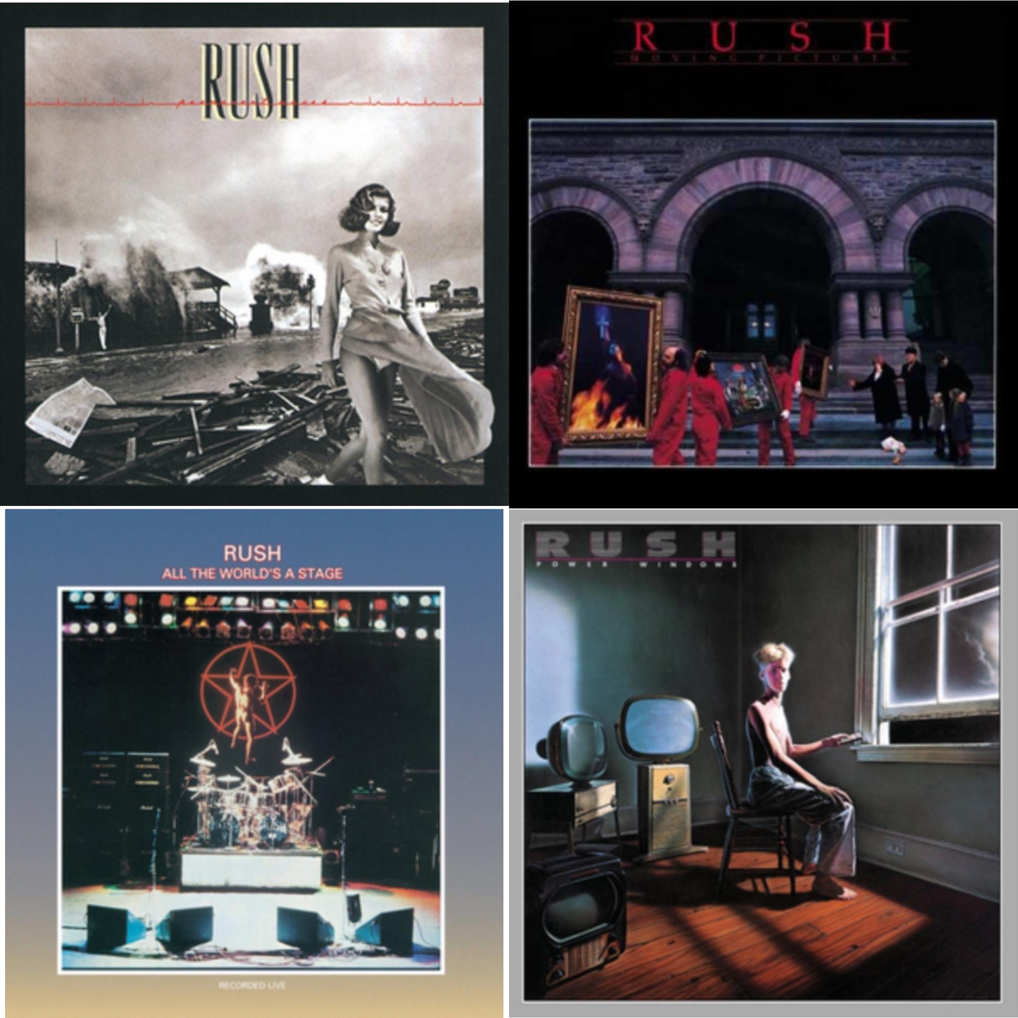 All The World's A Stage (180G) & Permanent Waves (180G) & Moving Pictures (180G LP Vinyl/Dl Card) & Power Windows (180G)