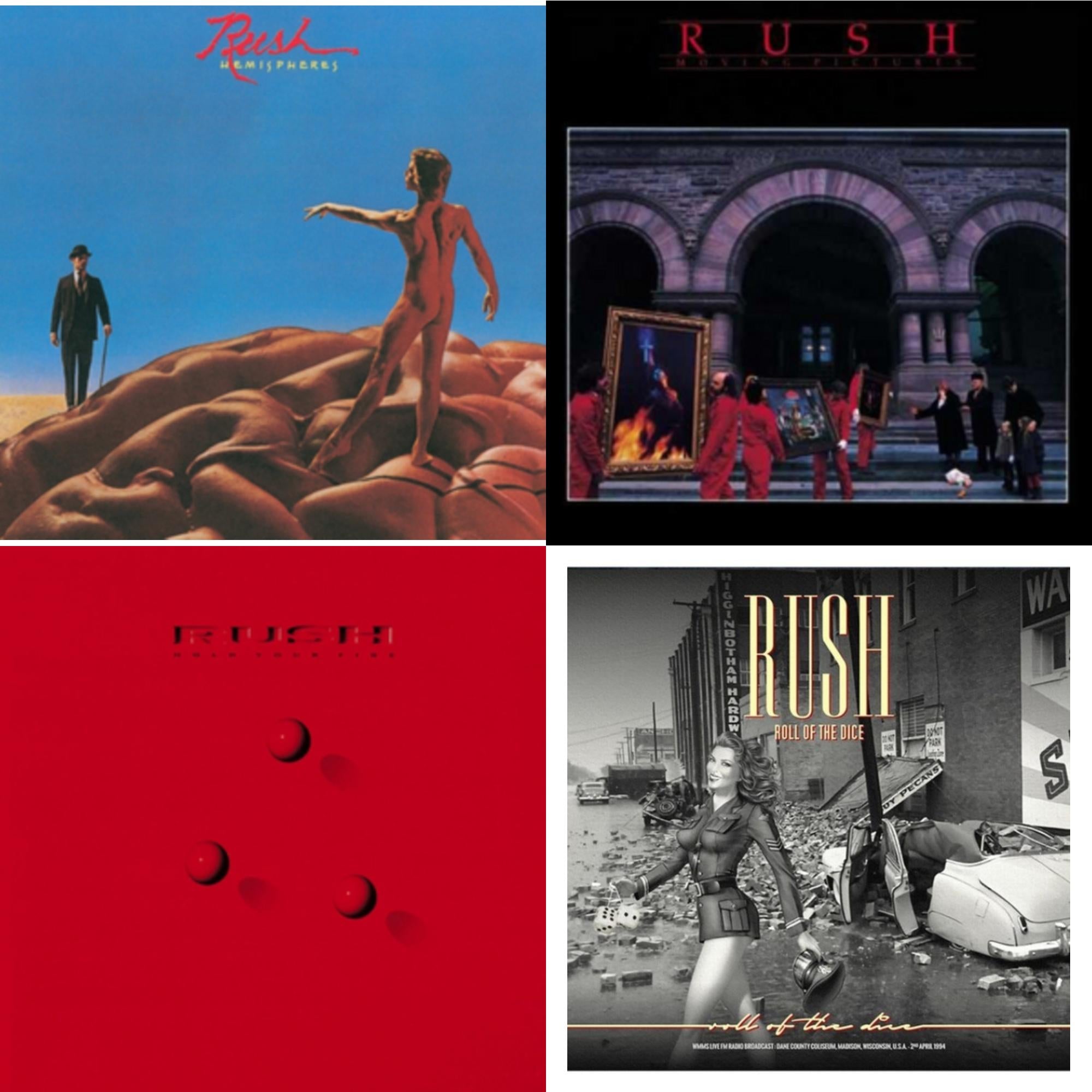 Hemispheres (180G) & Moving Pictures (180G LP Vinyl/Dl Card) & Hold Your Fire (180G) & Roll Of The Dice