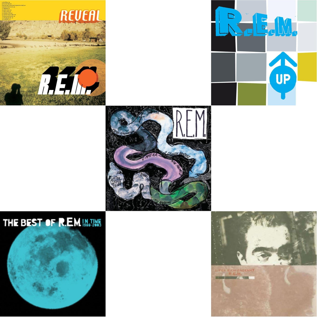 Reckoning & Lifes Rich Pageant & In Time: The Best Of R.E.M. 1988-2003 (2LP/180G) & Up (25Th Anniversary) (Deluxe Edition) (2LP) & Reveal