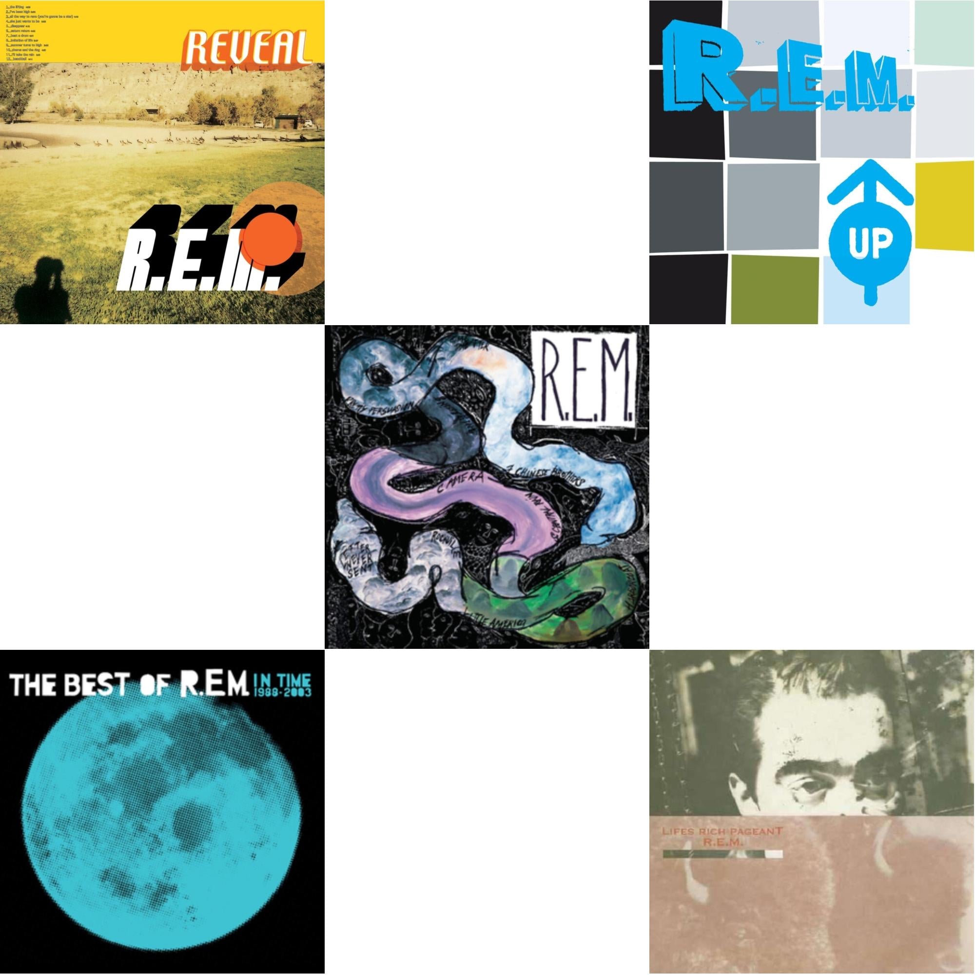 Reckoning & Lifes Rich Pageant & In Time: The Best Of R.E.M. 1988-2003 (2LP/180G) & Up (25Th Anniversary) (Deluxe Edition) (2LP) & Reveal