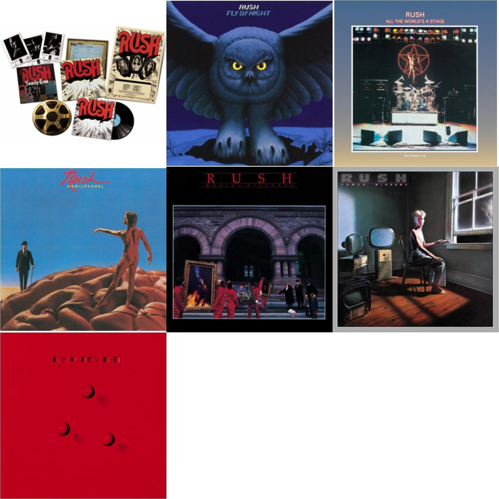 Rush (Rediscovered LP Box) (180G) & Fly By Night (180G) & All The World's A Stage (180G) & Hemispheres (180G) & Moving Pictures (180G LP Vinyl/Dl Card) & Power Windows (180G) & Hold Your Fire (180G)