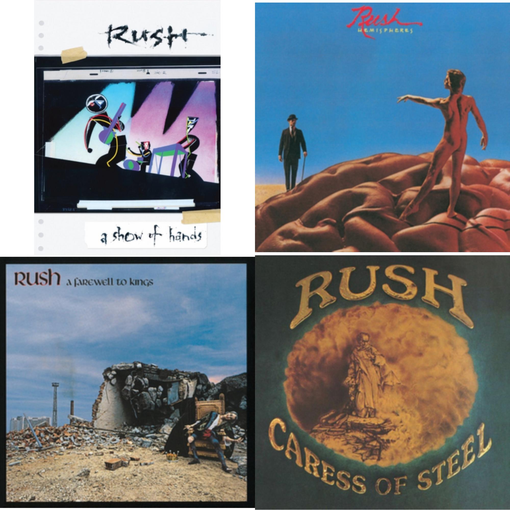 Caress Of Steel (180G/Dl Card) & Farewell To Kings (180G) & Hemispheres (180G) & Show Of Hands (180G)