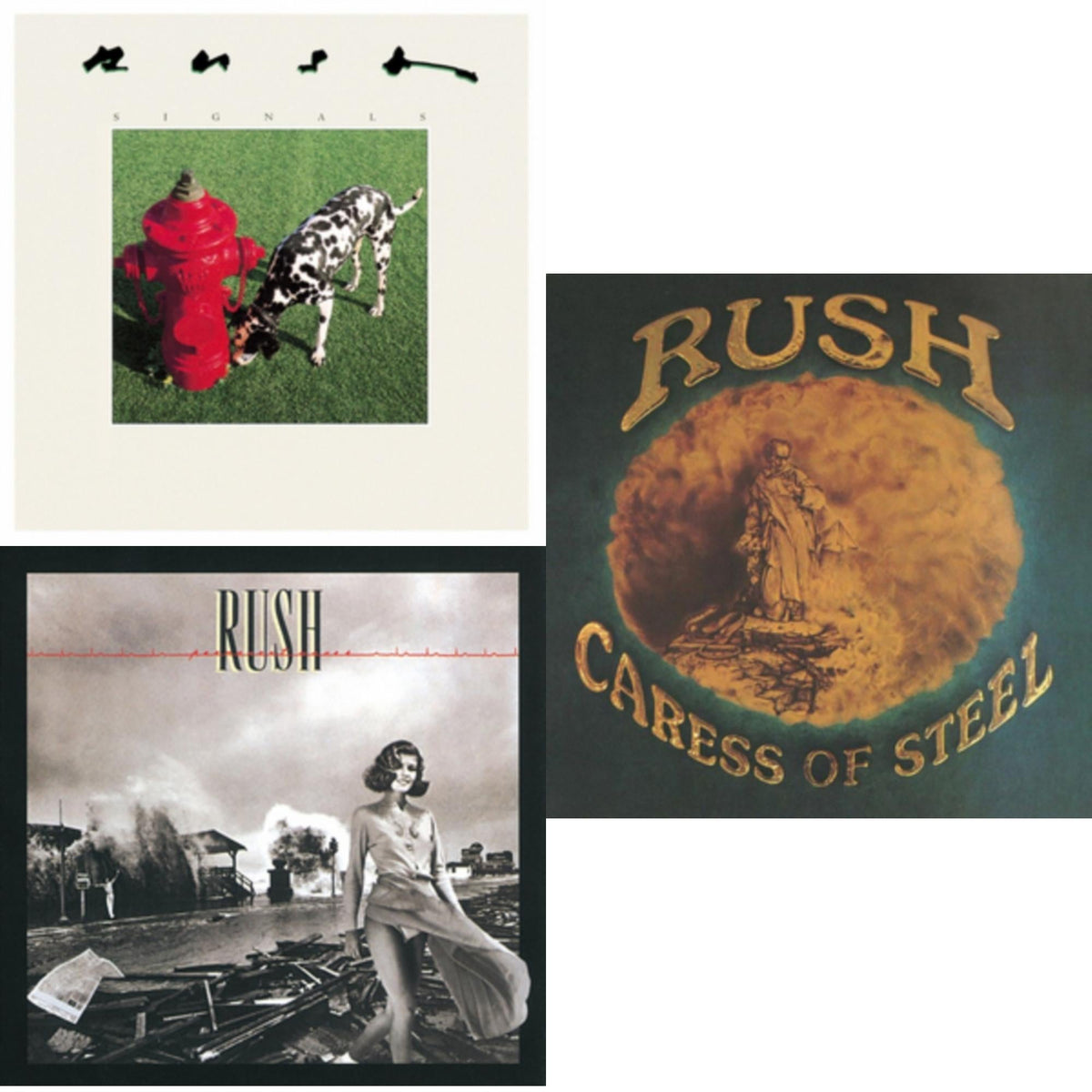 Caress Of Steel (180G/Dl Card) & Permanent Waves (180G) & Signals (180G)