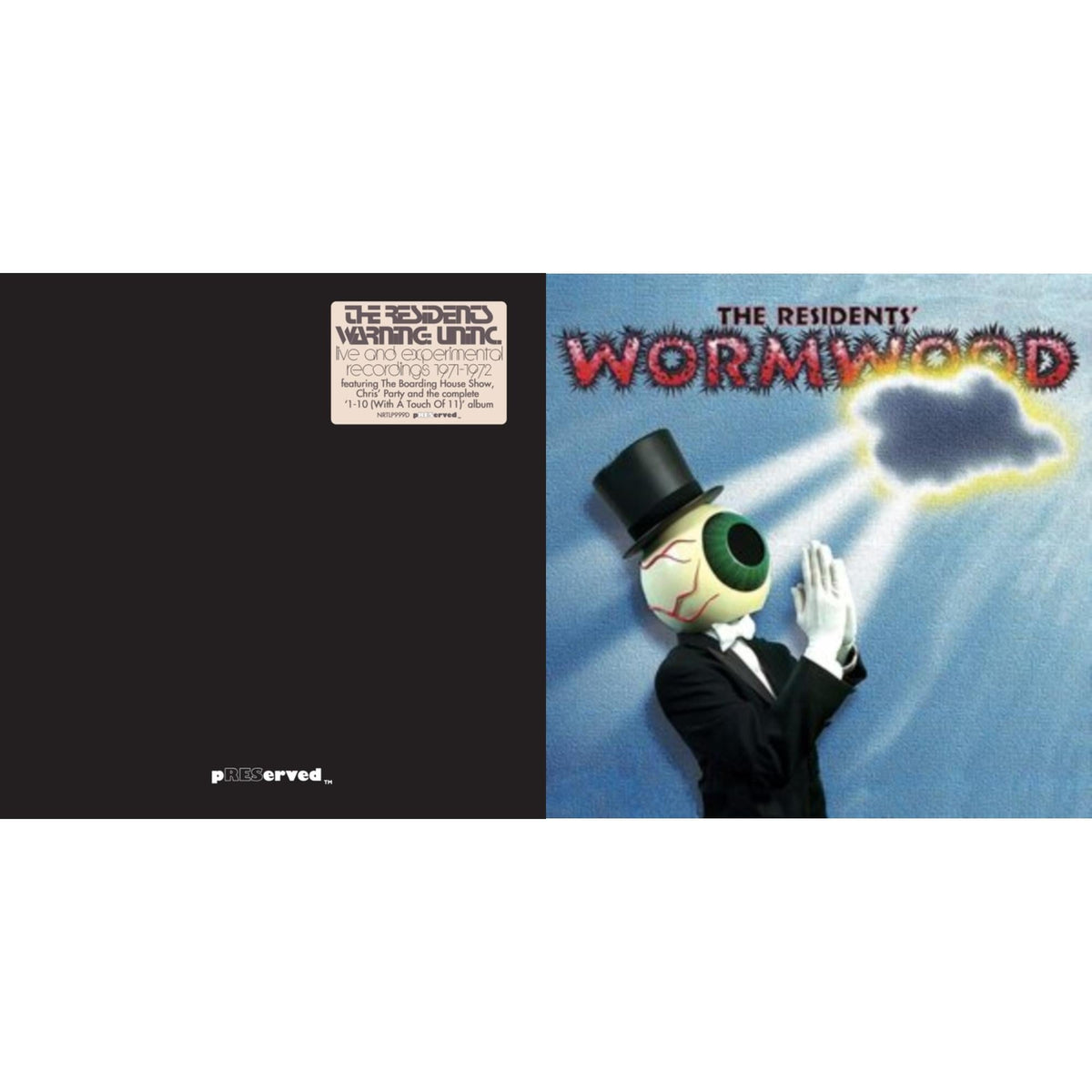 Residents - Warning: Uninc.: Live & Experimental Recordings 1971-1972 (2LP) & Wormwood (2LP)