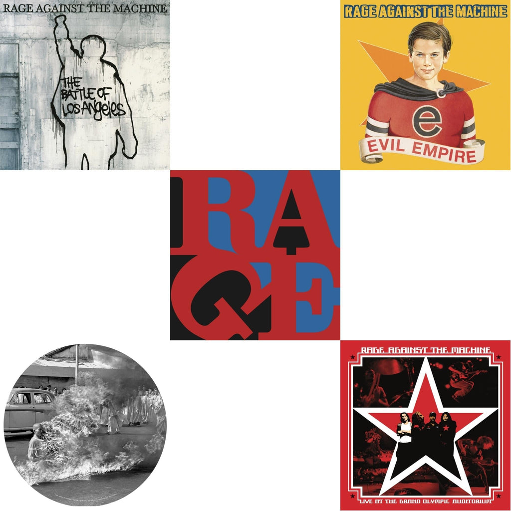 Live At The Grand Olympic Auditorium (2LP/180G Vinyl) & Renegades (180G) & Battle Of Los Angeles (180G LP Vinyl) & Evil Empire (Pa) (180G) & Rage Against The Machine (X) (Picture Disc)