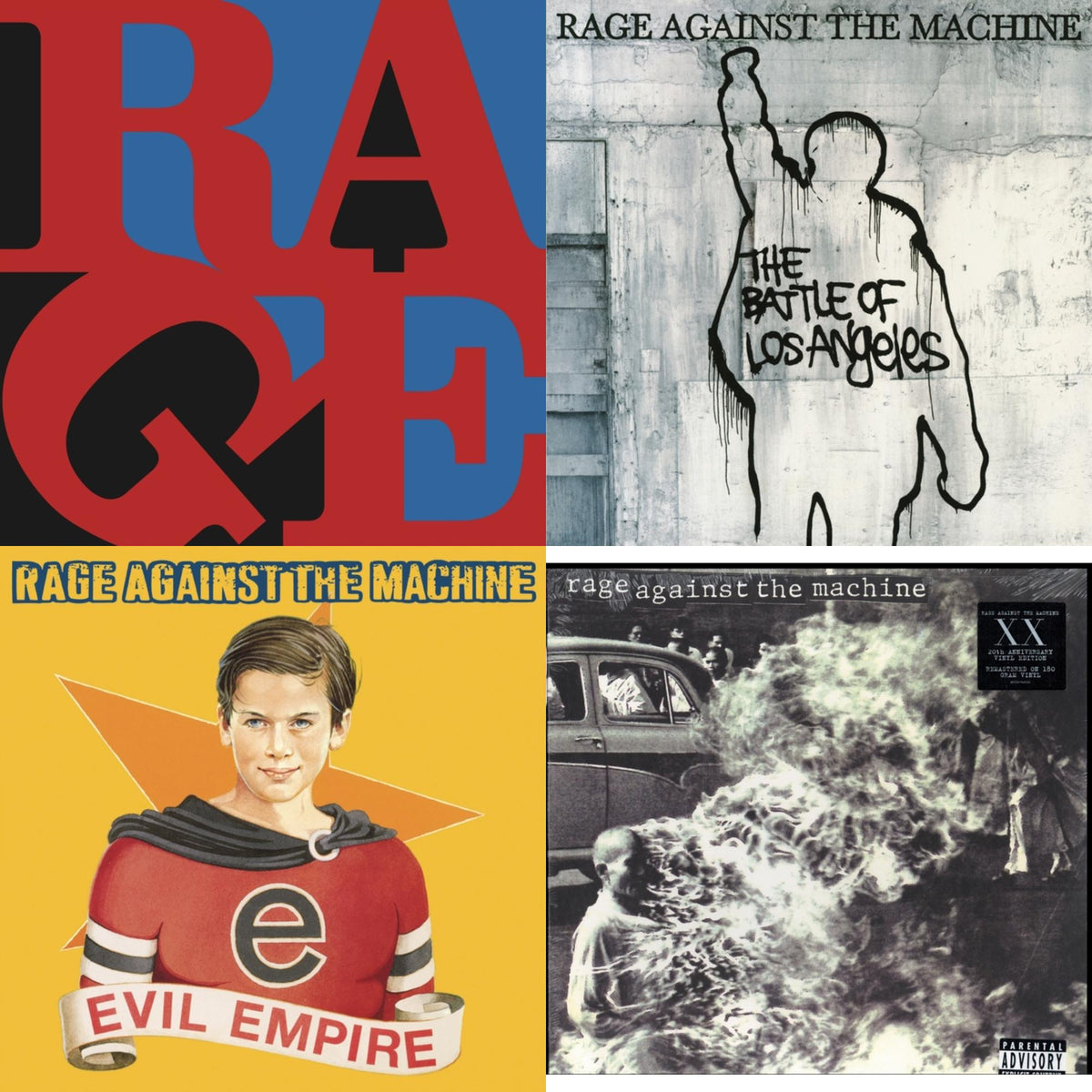 Rage Against The Machine - Renegades (180G LP Vinyl) & Battle Of Los Angeles (180G LP Vinyl) & Evil Empire (Pa) (180G) & Rage Against The Machine