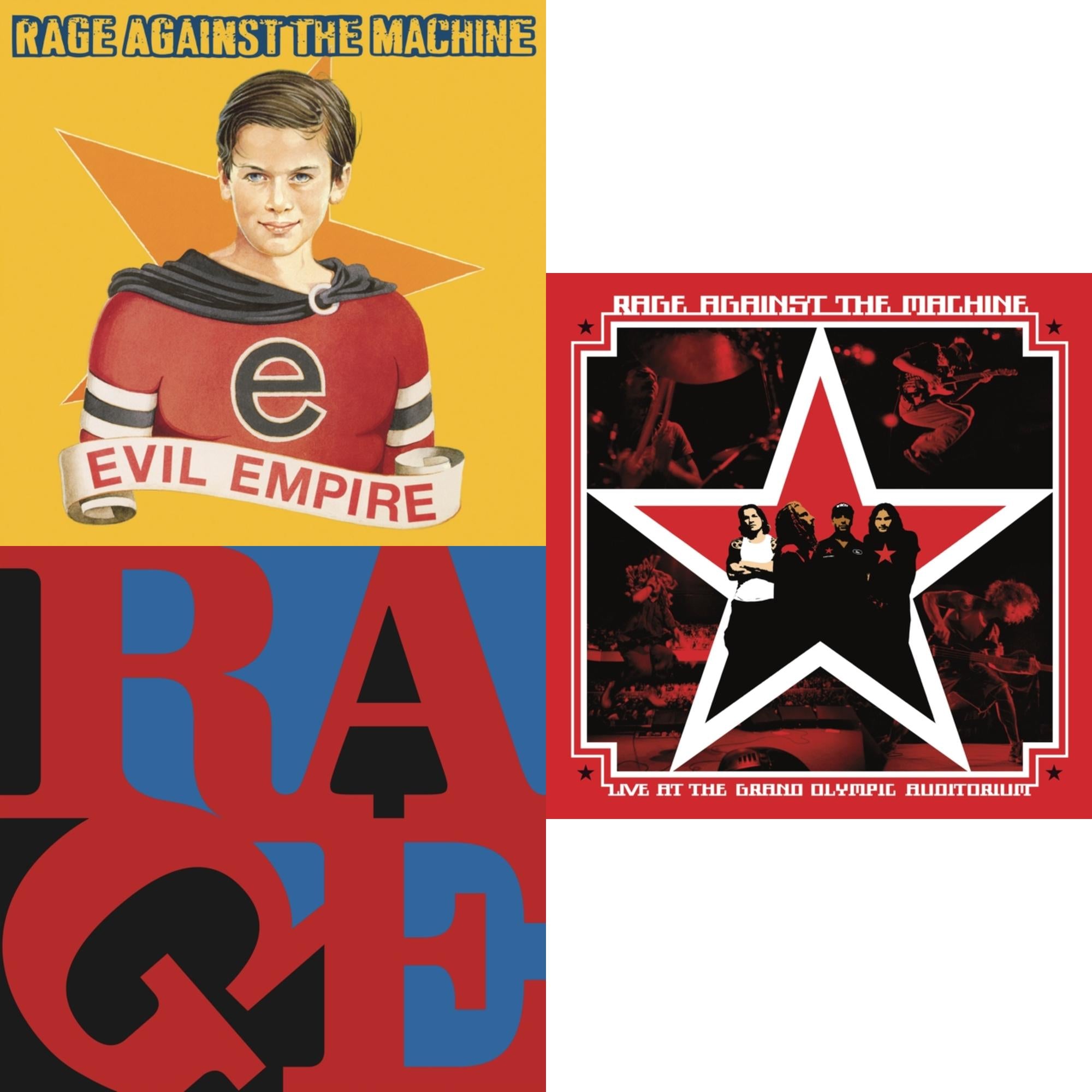 Rage Against The Machine - Evil Empire (Pa) (180G) & Renegades (180G LP Vinyl) & Live At The Grand Olympic Auditorium (2LP/180G Vinyl)