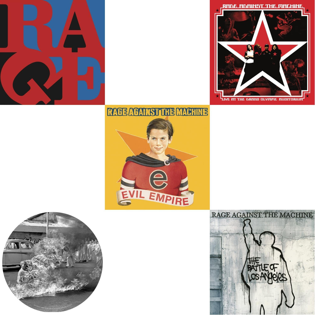 Rage Against The Machine - Live At The Grand Olympic Auditorium (2LP/180G Vinyl) & Renegades (180G LP Vinyl) & Battle Of Los Angeles (180G LP Vinyl) & Evil Empire (Pa) (180G) & Rage Against The Machine (X) (Picture Disc)