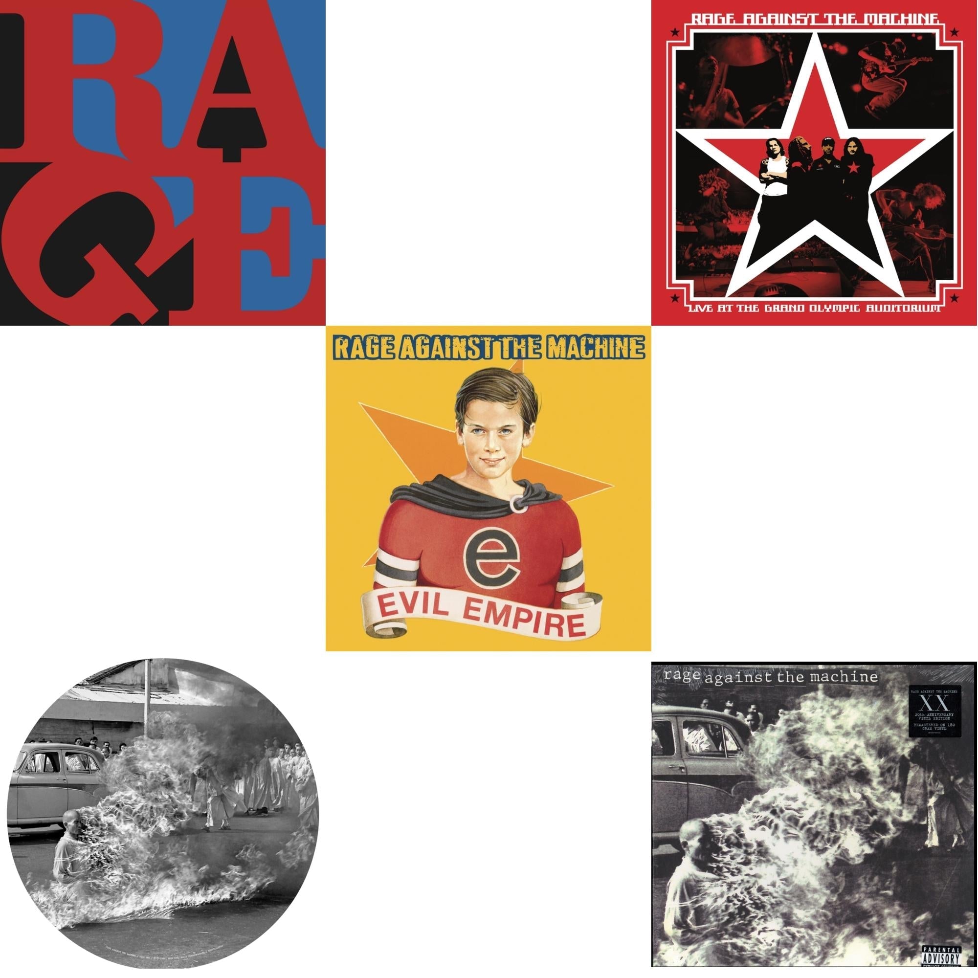 Live At The Grand Olympic Auditorium (2LP/180G Vinyl) & Renegades (180G) & Evil Empire (Pa) (180G) & Rage Against The Machine & Rage Against The Machine (X) (Picture Disc)