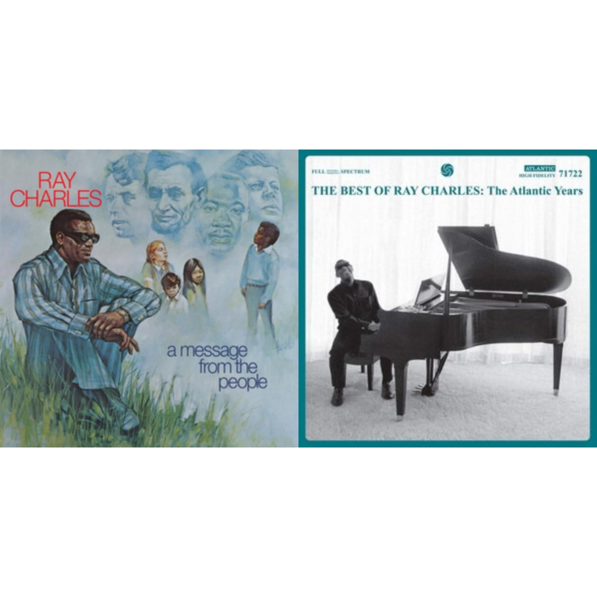 Ray Charles - Best Of Ray Charles: The Atlantic Years (2LP/White Vinyl) & Message From The People (140G)
