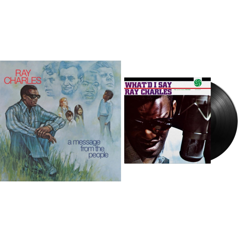 Ray Charles - Message From The People (140G) & What'd I Say (180G) - LP Vinyl Bundle