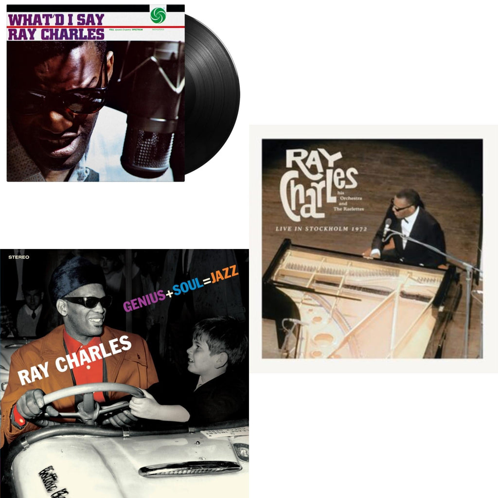 Live In Stockholm 1972 (140G) & Genius + Soul = Jazz (Orange LP Vinyl) & What'd I Say (180G)
