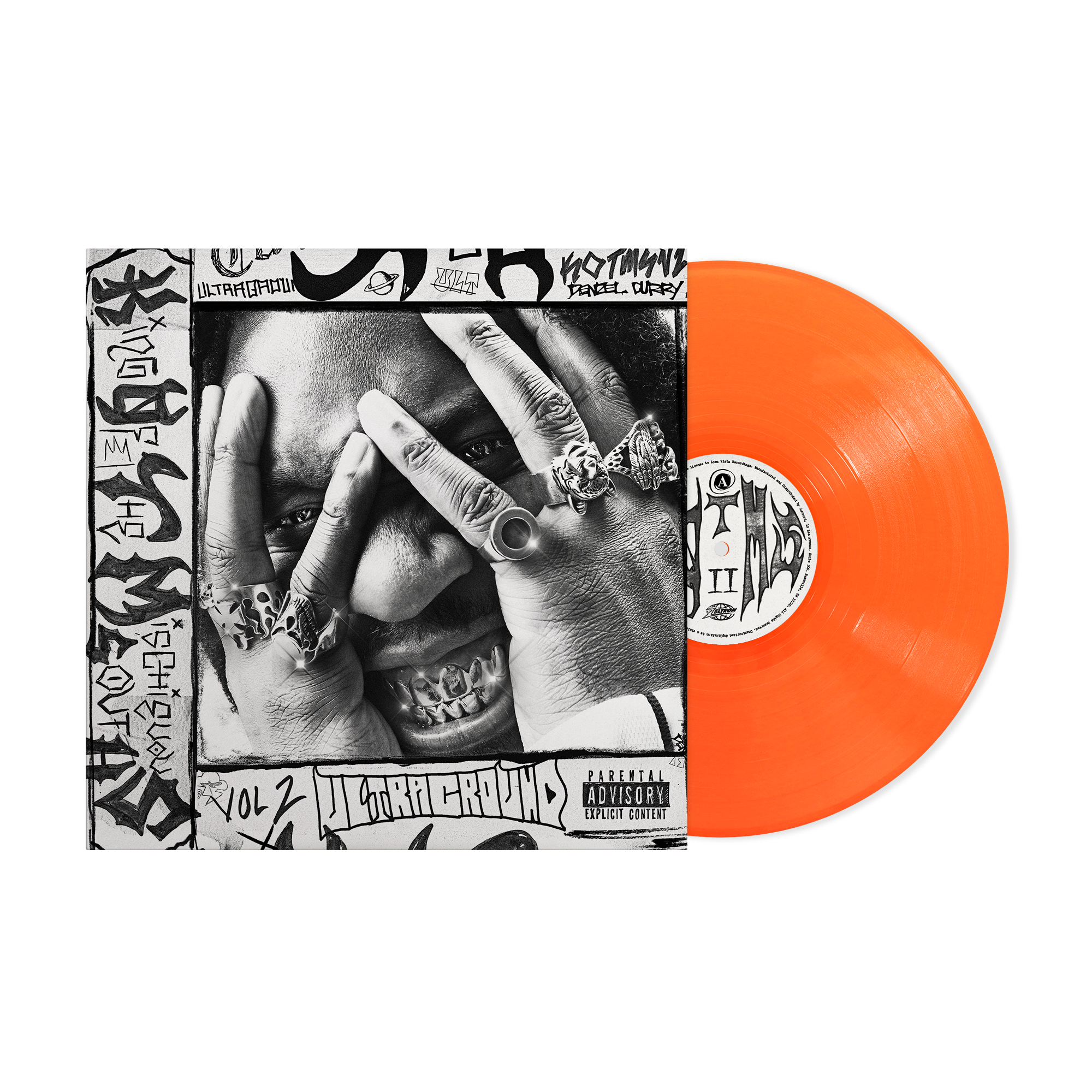 Denzel Curry ‘King Of The Mischievous South Vol. 2’ LP (Limited Edition – Only 500 Made, Neon Orange Vinyl) Vinyl Record