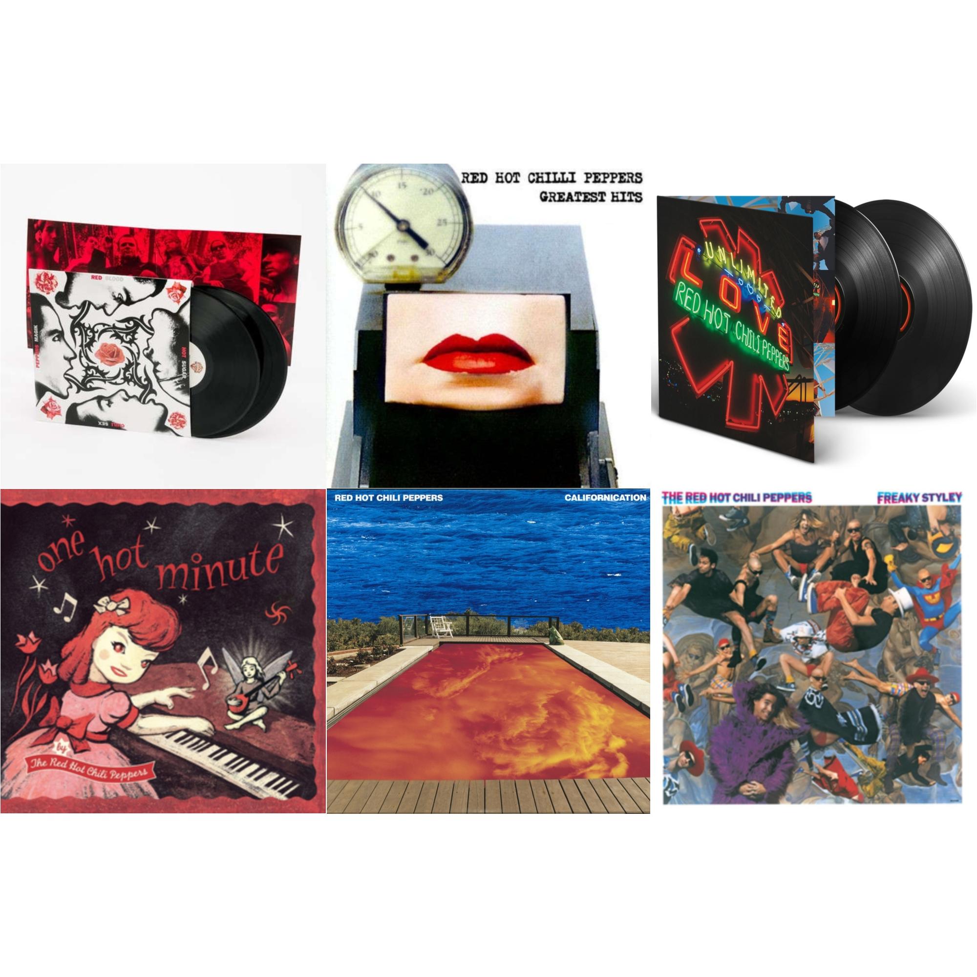 Californication (2LP/180G) & Greatest Hits (X) & Unlimited Love (Deluxe/2LP) & One Hot Minute & Blood Sugar Sex Magik & Freaky Styley