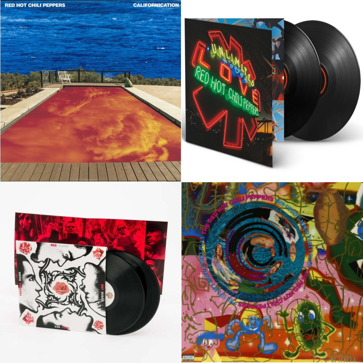 Californication (2LP/180G) & Unlimited Love (Deluxe/2LP) & Blood Sugar Sex Magik & Uplift Mofo Party Plan