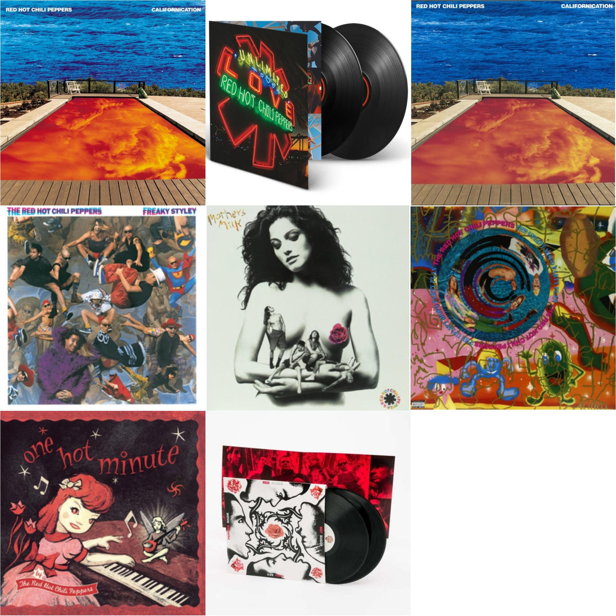 Californication (2LP/180G) & Californication (2LP/Red & Blue Vinyl) & Unlimited Love (Deluxe/2LP) & One Hot Minute & Blood Sugar Sex Magik & Freaky Styley & Mother's Milk & Uplift Mofo Party Plan