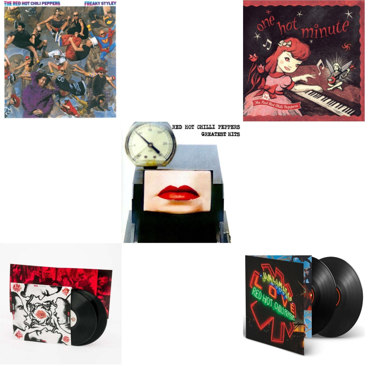 Red Hot Chili Peppers - Greatest Hits (X) & Unlimited Love (Deluxe/2LP) & One Hot Minute & Blood Sugar Sex Magik & Freaky Styley