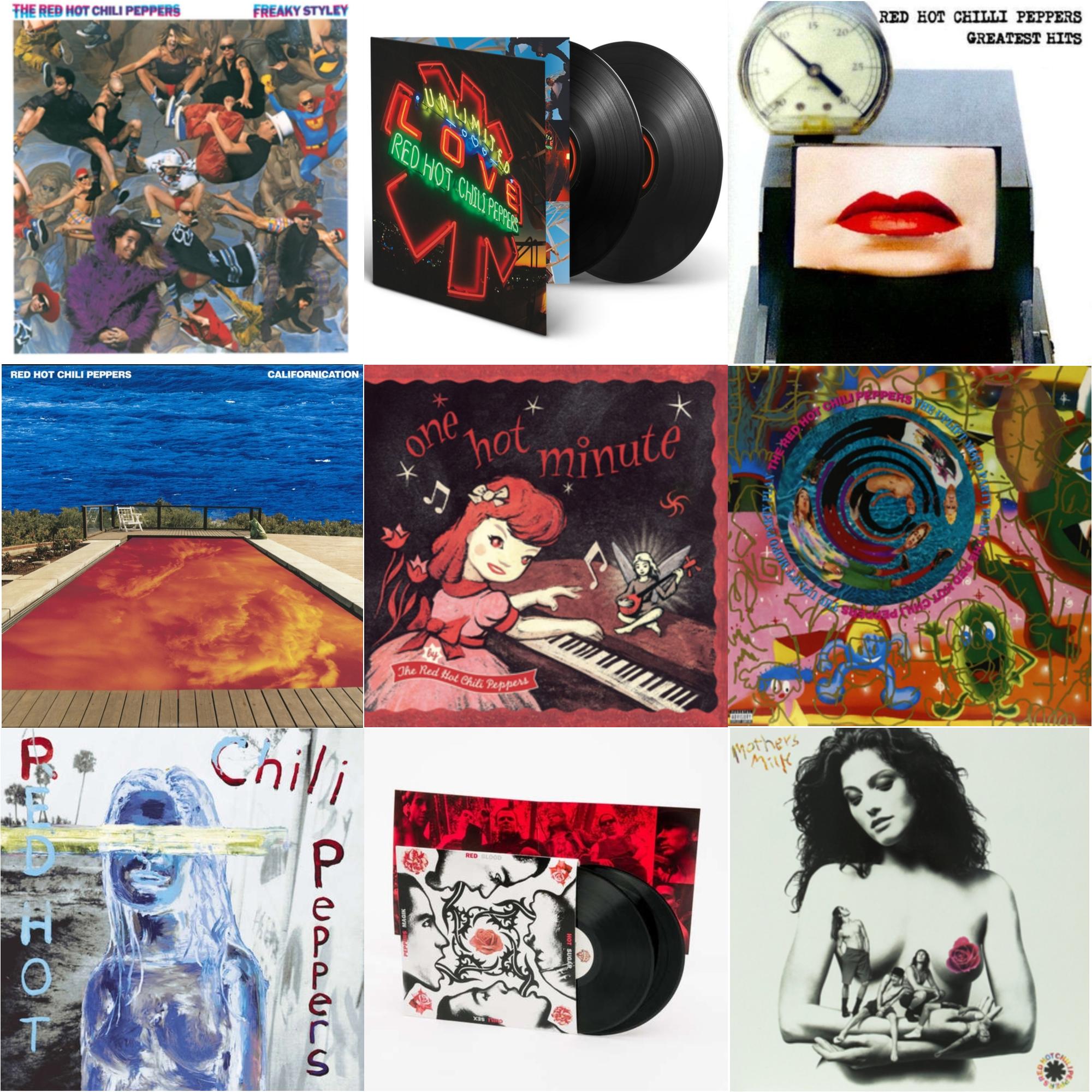 Californication (2LP/180G) & By The Way & Greatest Hits (X) & Unlimited Love (Deluxe/2LP) & One Hot Minute & Blood Sugar Sex Magik & Freaky Styley & Mother's Milk & Uplift Mofo Party Plan