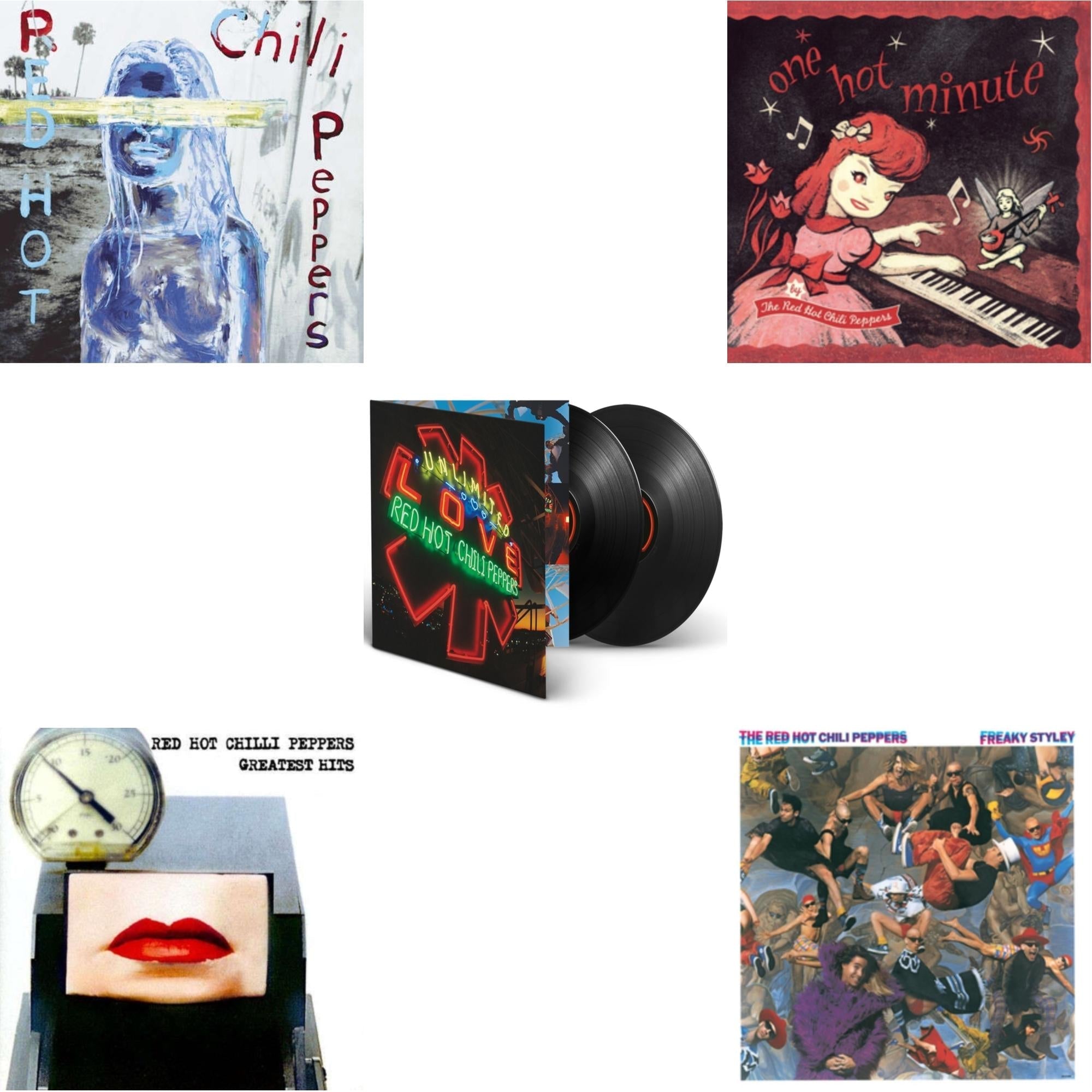 By The Way & Greatest Hits (X) & Unlimited Love (Deluxe/2LP) & One Hot Minute & Freaky Styley