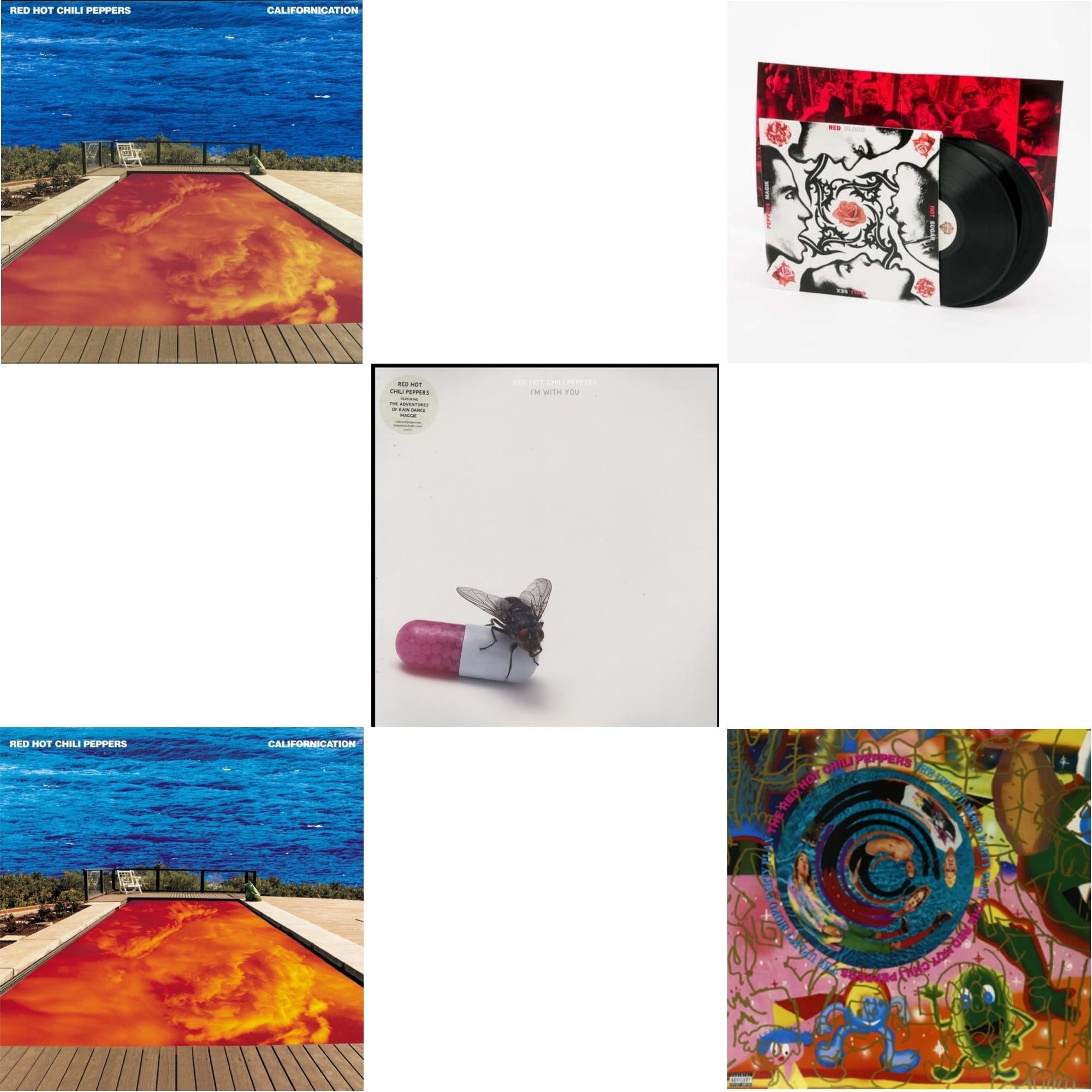 Californication (2LP/180G) & Californication (2LP/Red & Blue Vinyl) & I'm With You & Blood Sugar Sex Magik & Uplift Mofo Party Plan