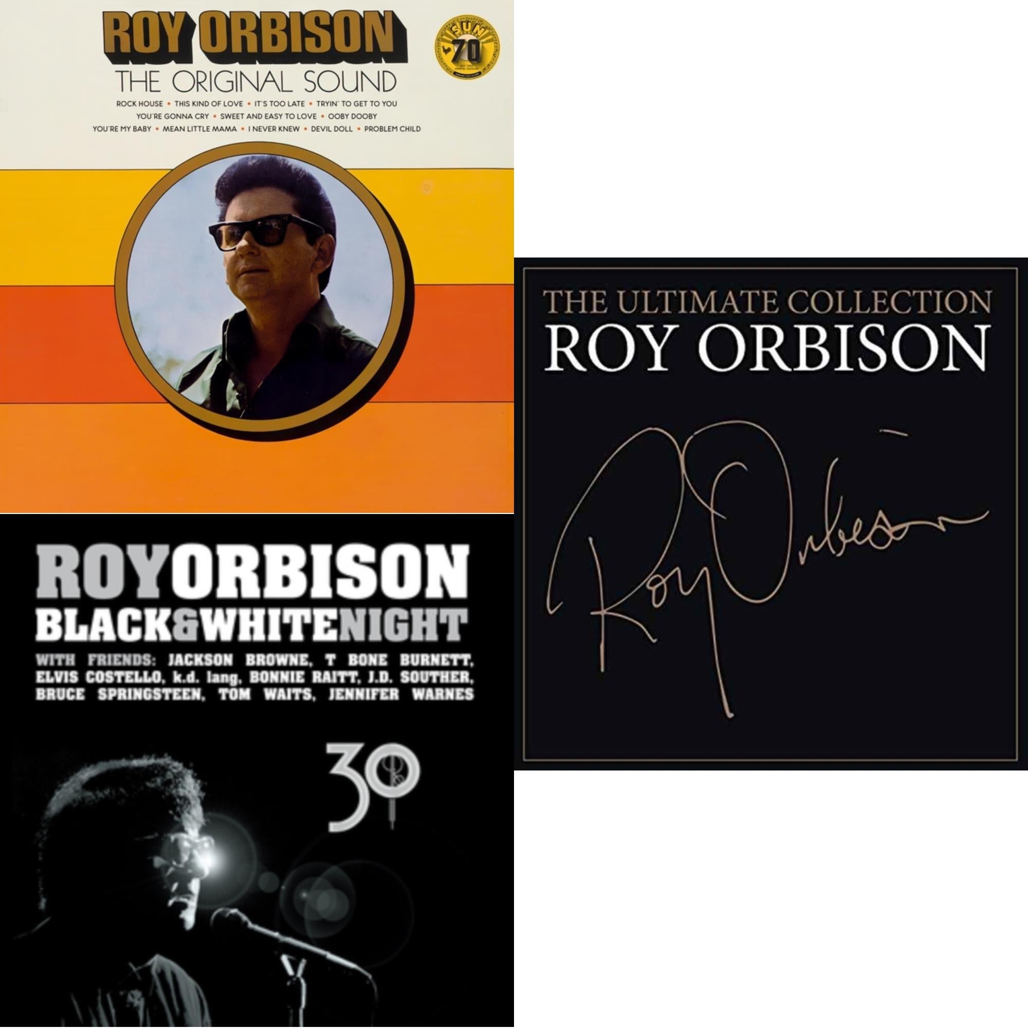 Roy Orbison - Original Sound (70Th Anniversary) & Black & White Night 30 (2 LP) (150G/Dl Insert) & Ultimate Roy Orbison (2LP/150G/Gatefold)
