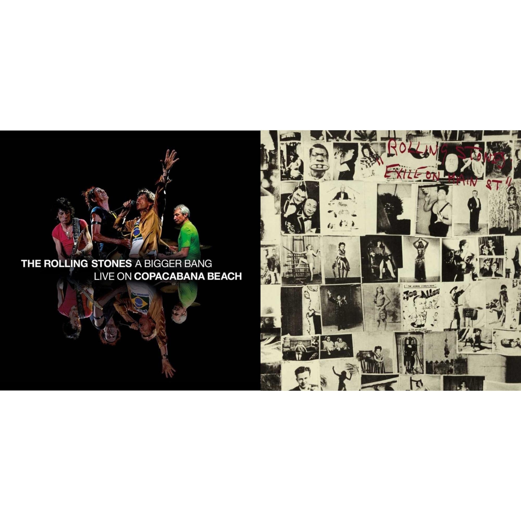 Bigger Bang Live On Copacabana Beach (Multi Color Vinyl/3LP) & Exile On Main Street (2LP)