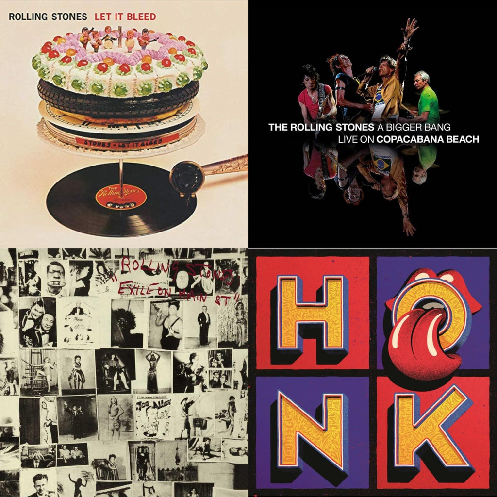 Let It Bleed (50Th Anniversary Edition) & Bigger Bang Live On Copacabana Beach (Multi Color Vinyl/3LP) & Exile On Main Street (2LP) & Honk (Translucent Red Vinyl/2LP)