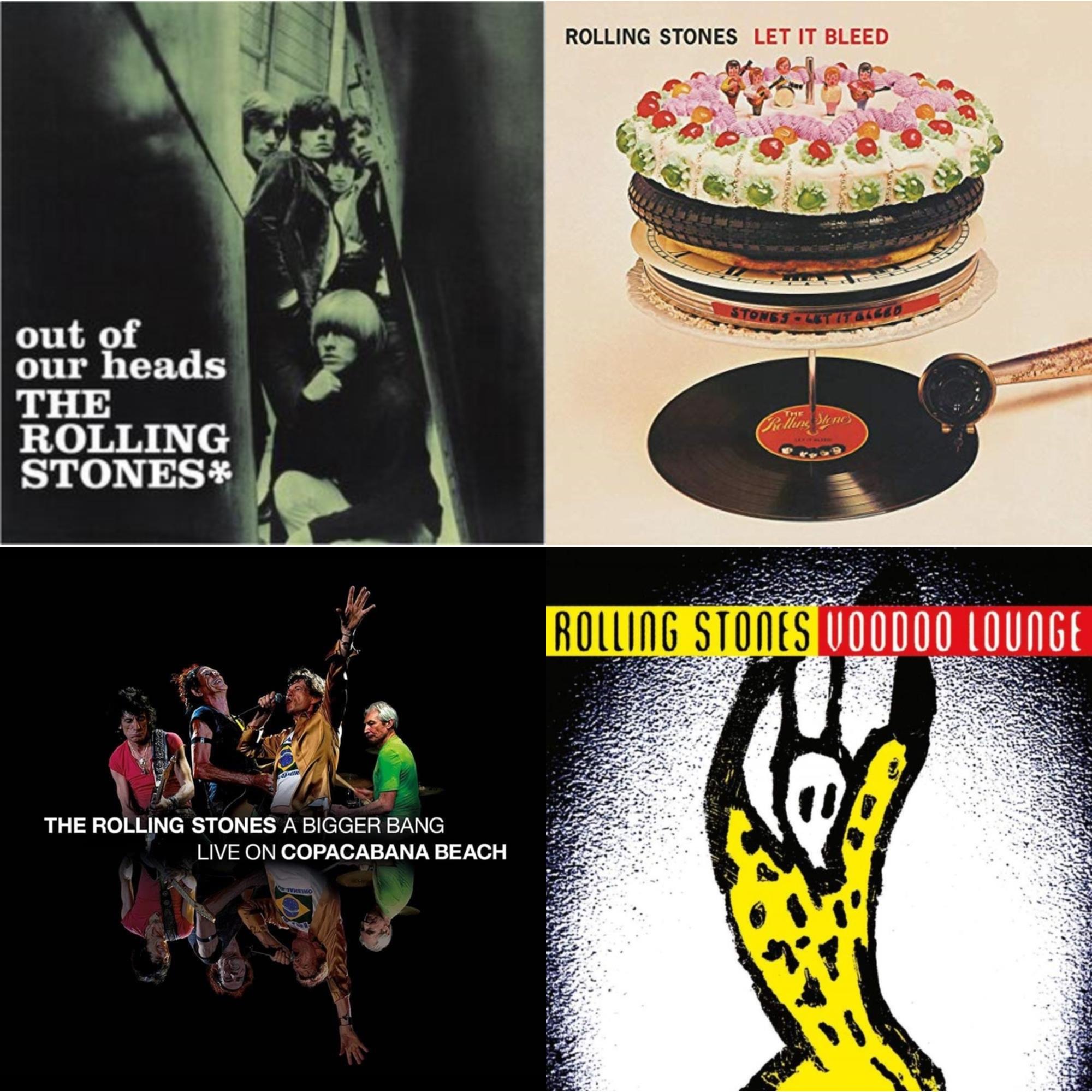 Out Of Our Heads (Uk) & Let It Bleed (50Th Anniversary Edition) & Bigger Bang Live On Copacabana Beach (Multi Color Vinyl/3LP) & Voodoo Lounge (30Th Anniversary) (Red/Yellow Vinyl/2LP)
