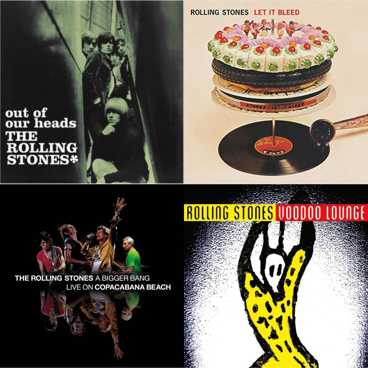 Out Of Our Heads (Uk) & Let It Bleed (50Th Anniversary Edition) & Bigger Bang Live On Copacabana Beach (Multi Color Vinyl/3LP) & Voodoo Lounge (30Th Anniversary) (Red/Yellow Vinyl/2LP)