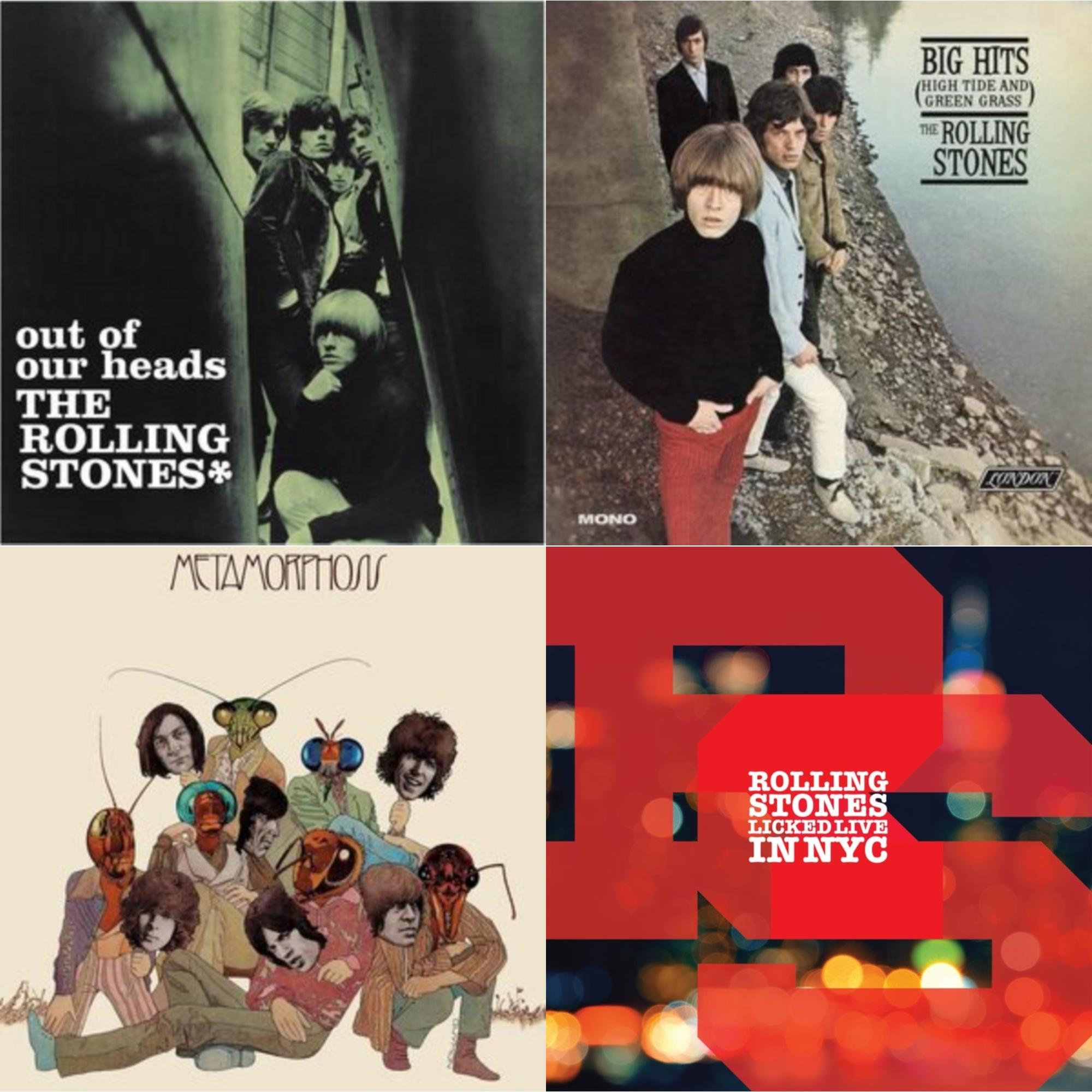 Out Of Our Heads (Uk) & Big Hits (High Tide Green Grass LP Vinyl) & Metamorphosis & Licked Live In Nyc (White Vinyl/3LP)