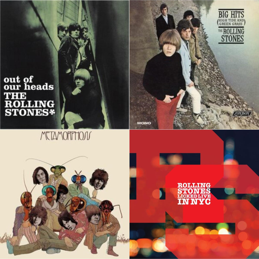 Out Of Our Heads (Uk) & Big Hits (High Tide Green Grass LP Vinyl) & Metamorphosis & Licked Live In Nyc (White Vinyl/3LP)