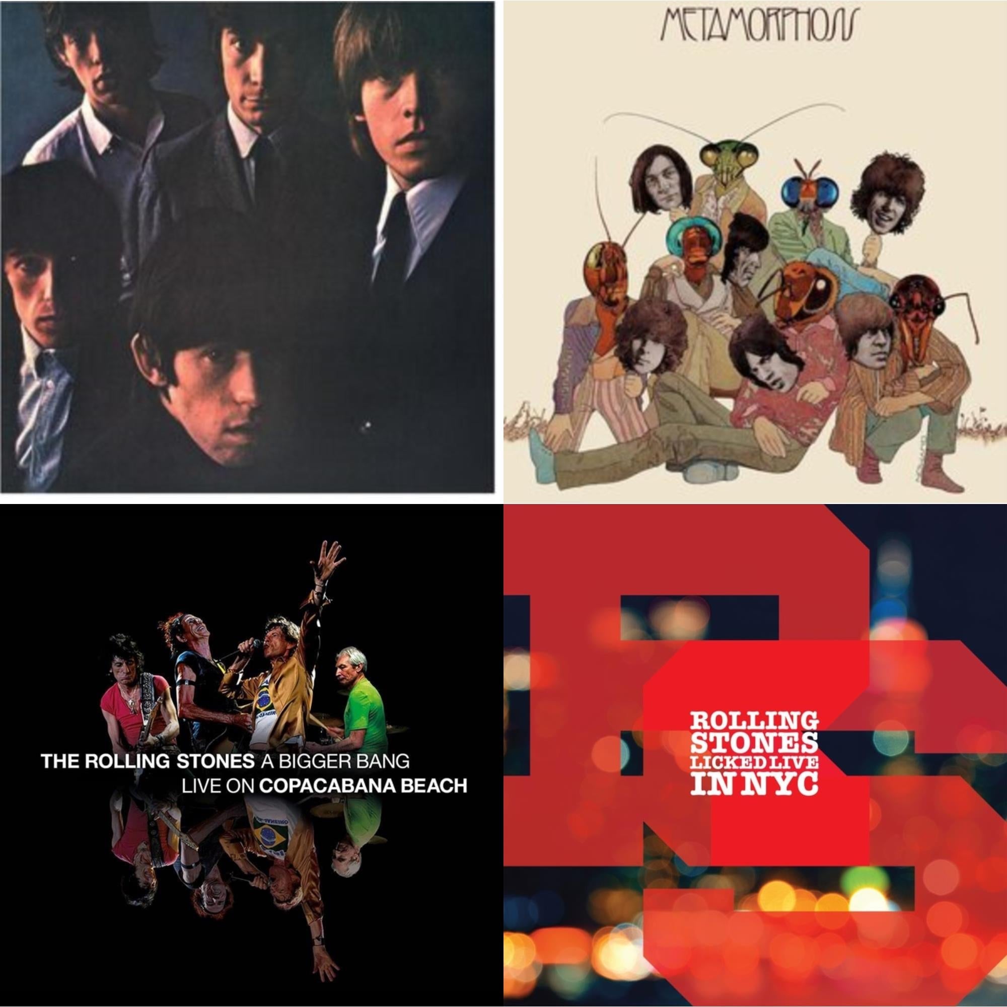 Rolling Stones No.2 (180G) & Metamorphosis & Bigger Bang Live On Copacabana Beach (Multi Color Vinyl/3LP) & Licked Live In Nyc (White Vinyl/3LP)