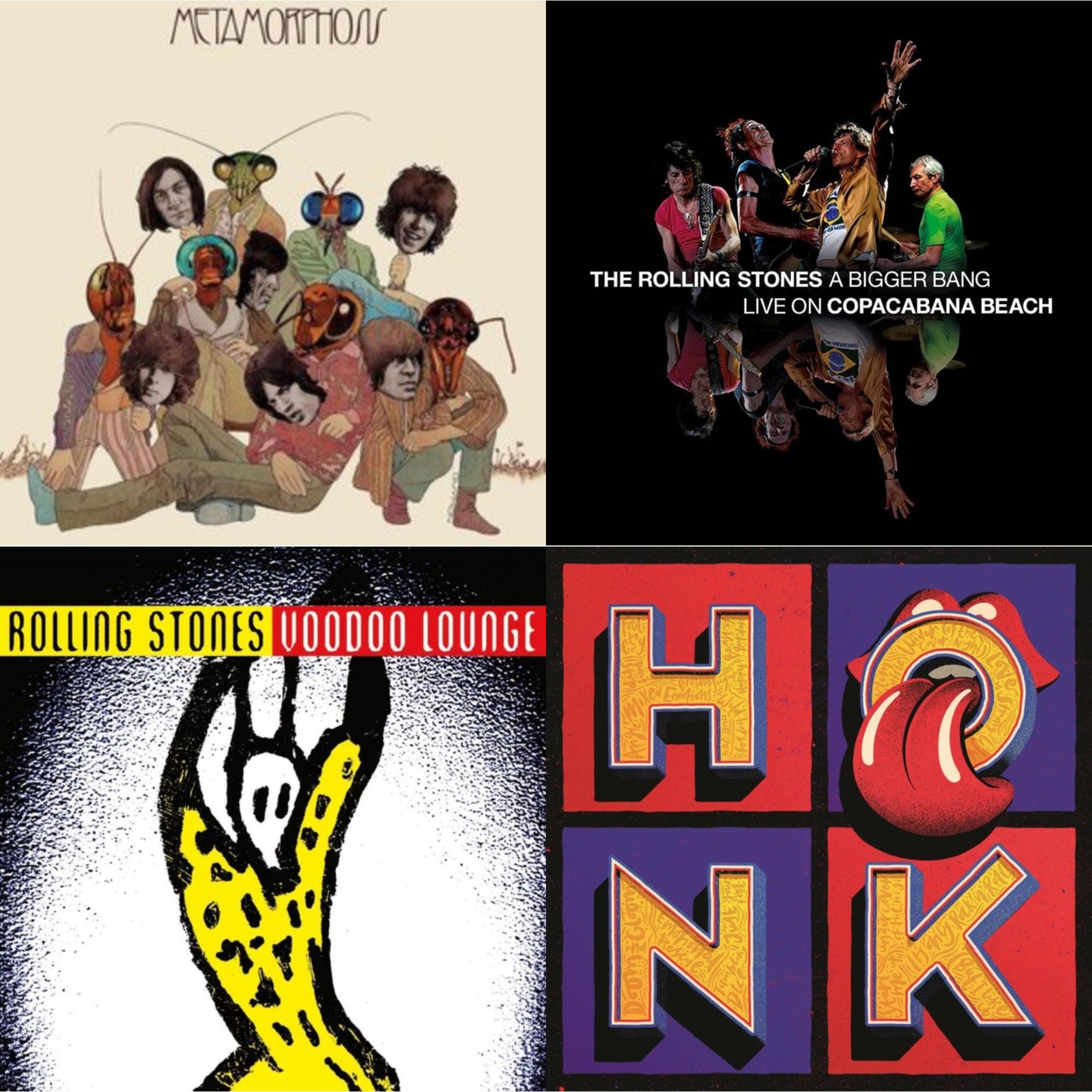 Metamorphosis & Bigger Bang Live On Copacabana Beach (Multi Color Vinyl/3LP) & Voodoo Lounge (30Th Anniversary) (Red/Yellow Vinyl/2LP) & Honk (Translucent Red Vinyl/2LP)