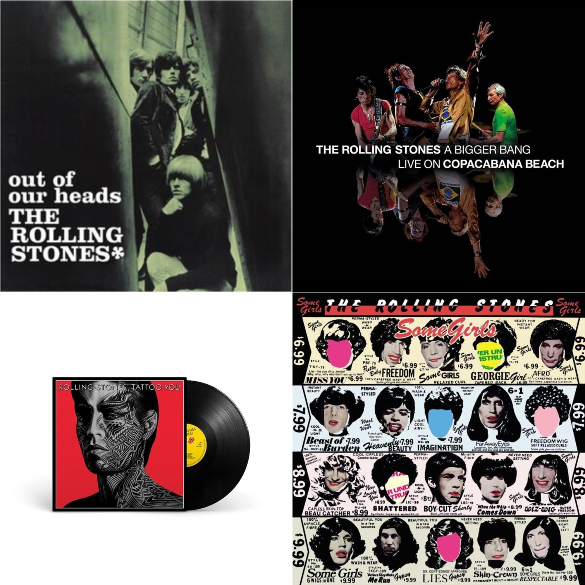 Out Of Our Heads (Uk) & Bigger Bang Live On Copacabana Beach (Multi Color Vinyl/3LP) & Tattoo You (2021 Remaster) & Some Girls