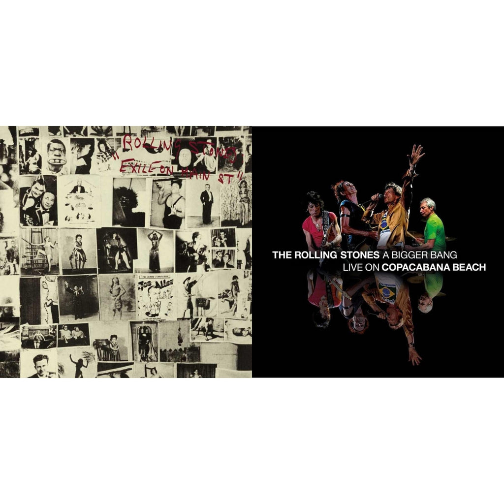 Rolling Stones - Bigger Bang Live On Copacabana Beach (Multi Color Vinyl/3LP) & Exile On Main Street (2LP)