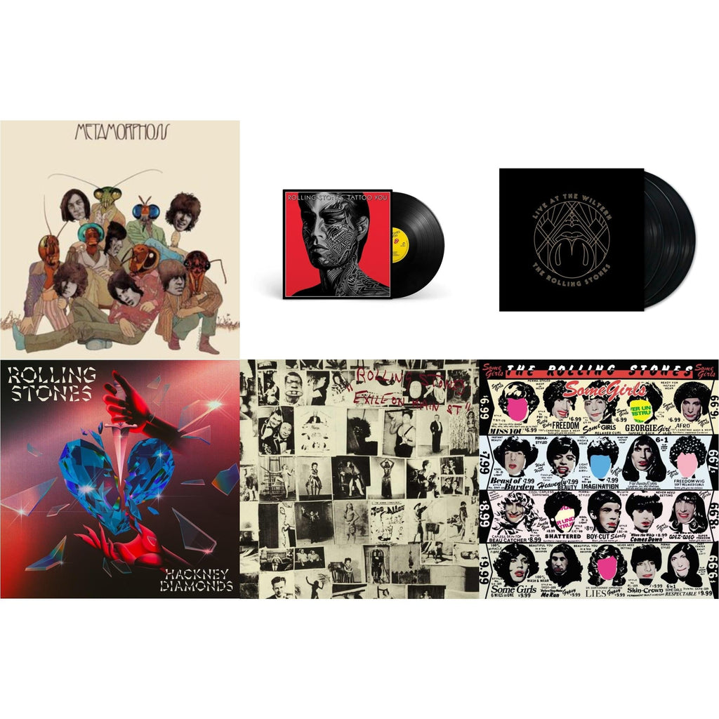 Metamorphosis & Tattoo You (2021 Remaster) & Live At The Wiltern (3LP) & Hackney Diamonds (1 Year Anniversary/Clear/Blue Splatter Vinyl/2LP) & Exile On Main Street (2LP) & Some Girls