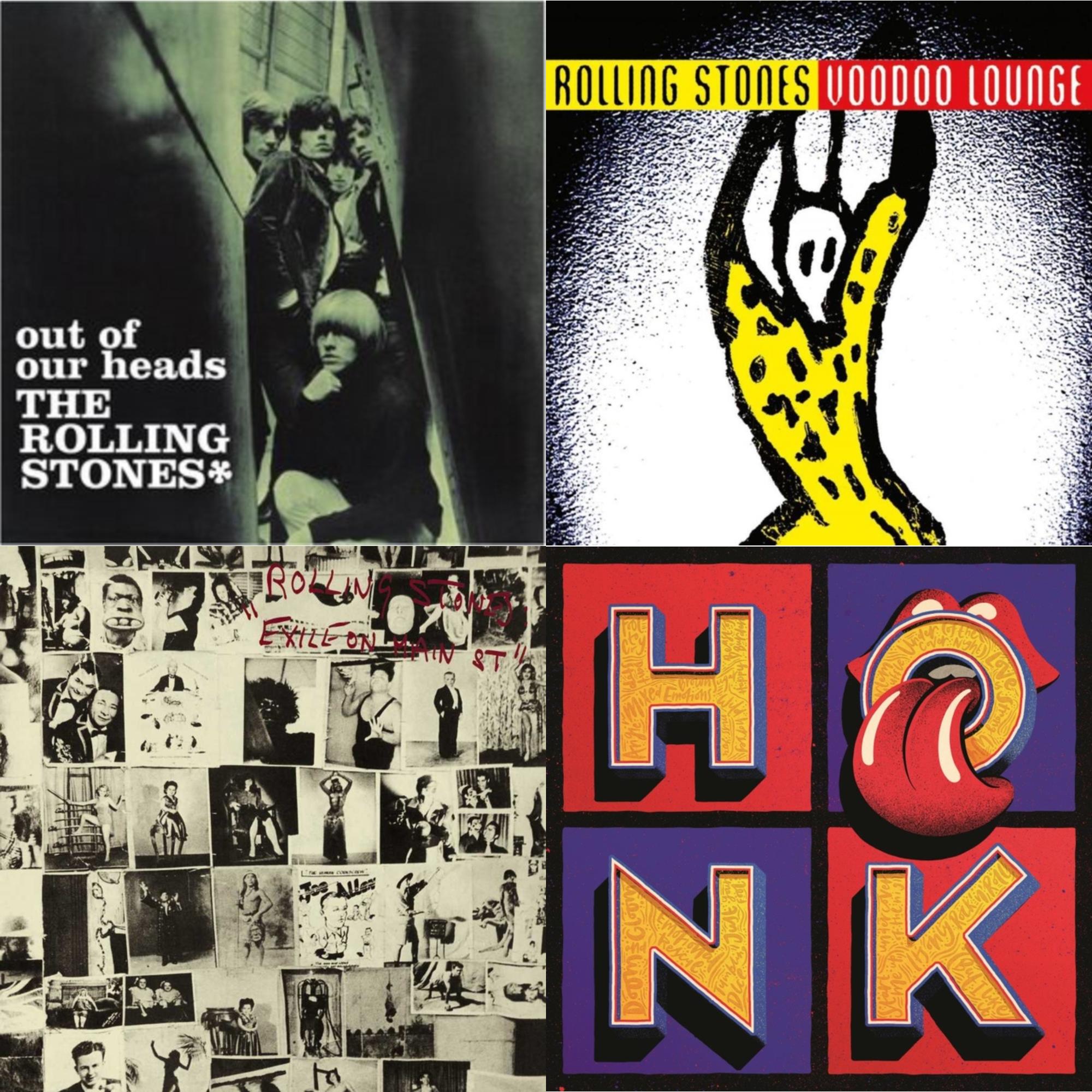 Out Of Our Heads (Uk) & Voodoo Lounge (30Th Anniversary) (Red/Yellow Vinyl/2LP) & Exile On Main Street (2LP) & Honk (Translucent Red Vinyl/2LP)