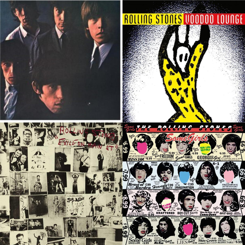 Rolling Stones No.2 (180G) & Voodoo Lounge (30Th Anniversary) (Red/Yellow Vinyl/2LP) & Exile On Main Street (2LP) & Some Girls