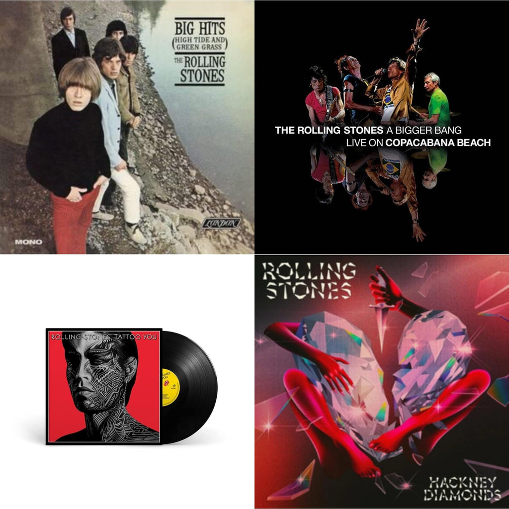 Big Hits (High Tide Green Grass LP Vinyl) & Bigger Bang Live On Copacabana Beach (Multi Color Vinyl/3LP) & Tattoo You (2021 Remaster) & Hackney Diamonds